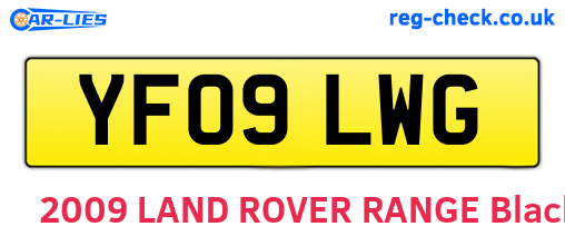 YF09LWG are the vehicle registration plates.