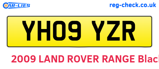 YH09YZR are the vehicle registration plates.