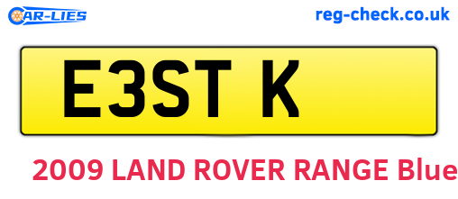 E3STK are the vehicle registration plates.