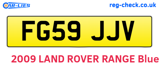 FG59JJV are the vehicle registration plates.