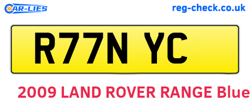 R77NYC are the vehicle registration plates.