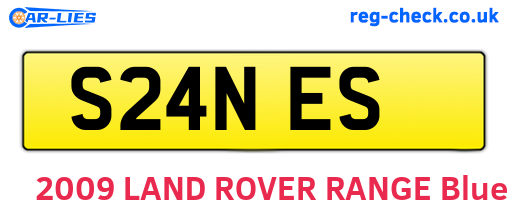 S24NES are the vehicle registration plates.