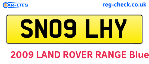 SN09LHY are the vehicle registration plates.