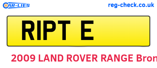 R1PTE are the vehicle registration plates.