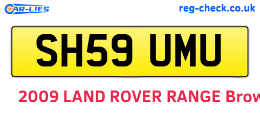 SH59UMU are the vehicle registration plates.
