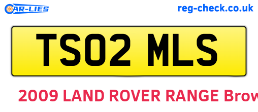TS02MLS are the vehicle registration plates.