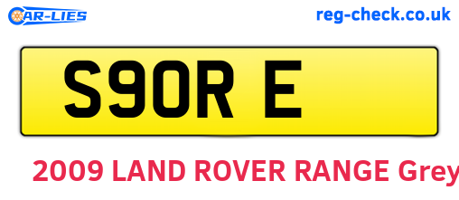 S9ORE are the vehicle registration plates.