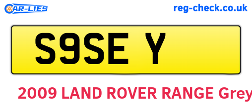 S9SEY are the vehicle registration plates.