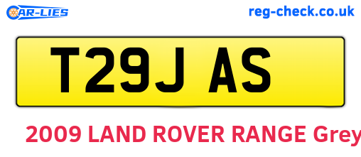 T29JAS are the vehicle registration plates.