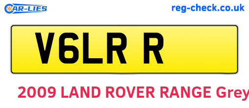 V6LRR are the vehicle registration plates.