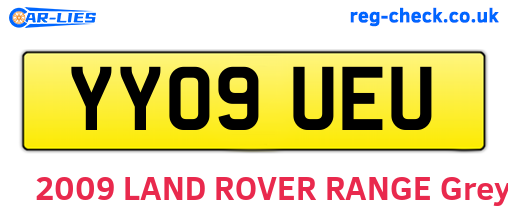 YY09UEU are the vehicle registration plates.