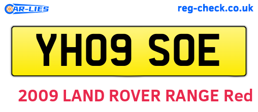 YH09SOE are the vehicle registration plates.