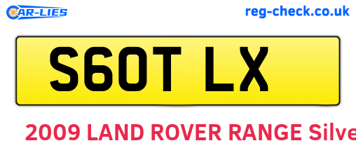 S60TLX are the vehicle registration plates.