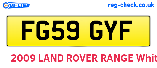FG59GYF are the vehicle registration plates.