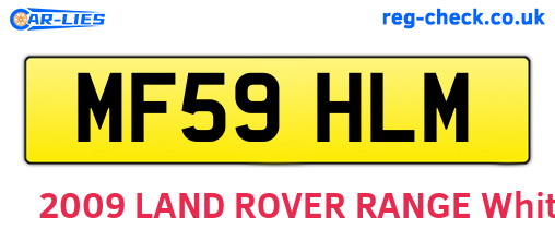 MF59HLM are the vehicle registration plates.