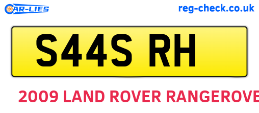 S44SRH are the vehicle registration plates.