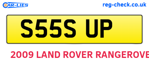 S55SUP are the vehicle registration plates.