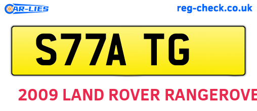 S77ATG are the vehicle registration plates.