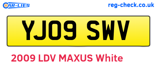 YJ09SWV are the vehicle registration plates.
