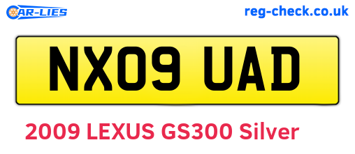 NX09UAD are the vehicle registration plates.