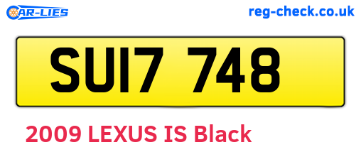 SUI7748 are the vehicle registration plates.