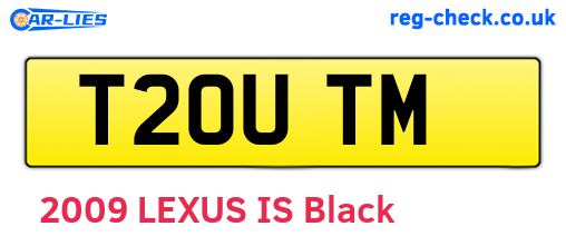 T20UTM are the vehicle registration plates.