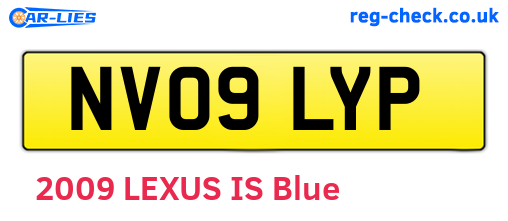 NV09LYP are the vehicle registration plates.