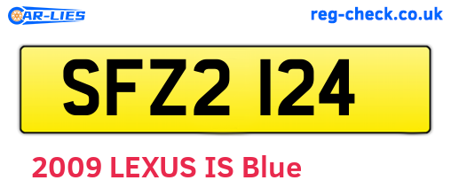 SFZ2124 are the vehicle registration plates.