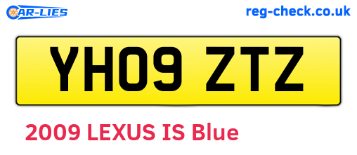 YH09ZTZ are the vehicle registration plates.