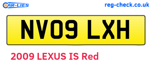 NV09LXH are the vehicle registration plates.