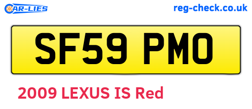 SF59PMO are the vehicle registration plates.