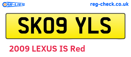 SK09YLS are the vehicle registration plates.