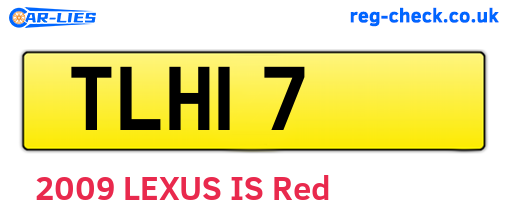 TLH17 are the vehicle registration plates.