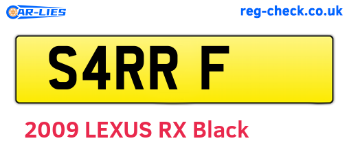 S4RRF are the vehicle registration plates.