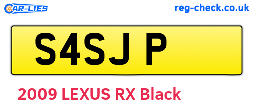 S4SJP are the vehicle registration plates.