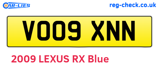 VO09XNN are the vehicle registration plates.
