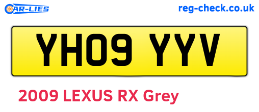 YH09YYV are the vehicle registration plates.