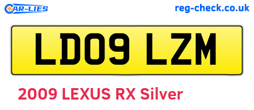 LD09LZM are the vehicle registration plates.