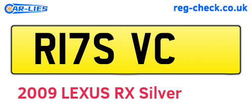 R17SVC are the vehicle registration plates.