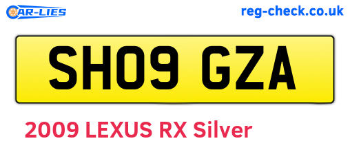 SH09GZA are the vehicle registration plates.