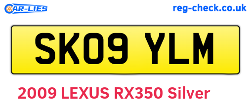 SK09YLM are the vehicle registration plates.