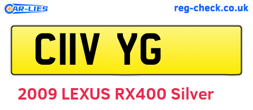 C11VYG are the vehicle registration plates.