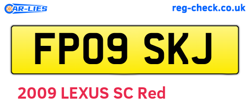 FP09SKJ are the vehicle registration plates.