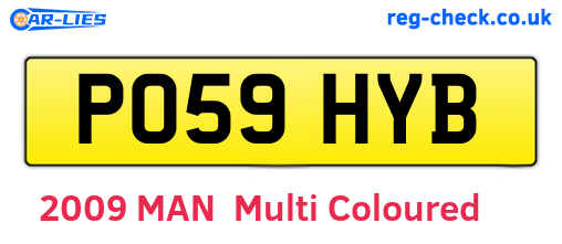 PO59HYB are the vehicle registration plates.