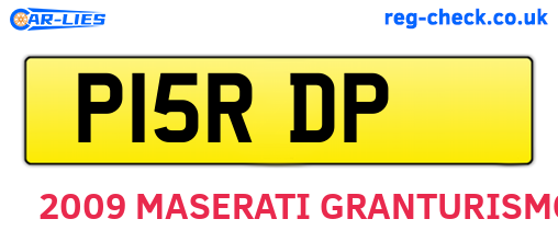 P15RDP are the vehicle registration plates.
