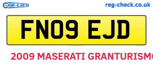 FN09EJD are the vehicle registration plates.