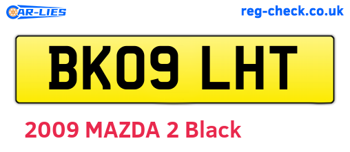 BK09LHT are the vehicle registration plates.