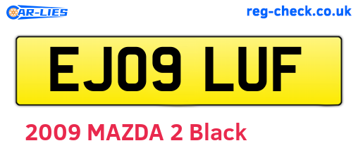 EJ09LUF are the vehicle registration plates.