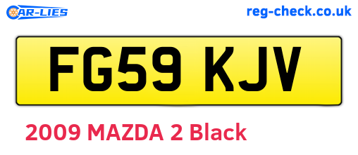 FG59KJV are the vehicle registration plates.