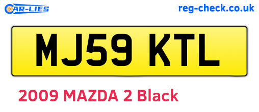 MJ59KTL are the vehicle registration plates.
